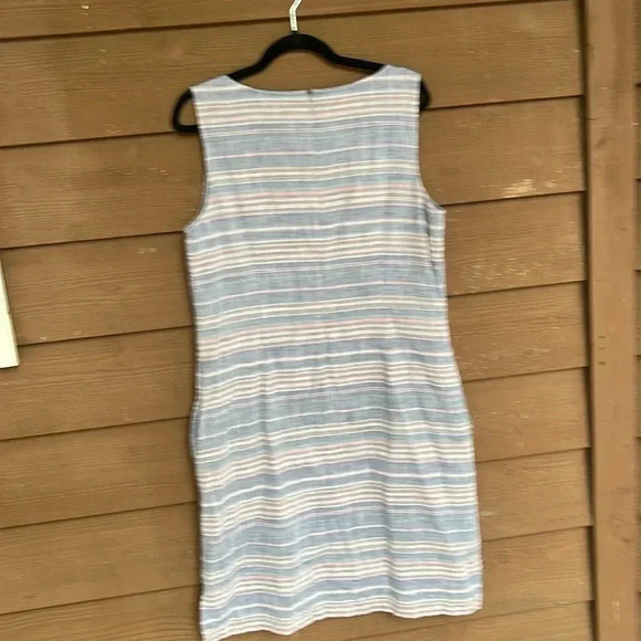 Talbots striped shift dress size 14 with pockets - Picture 7 of 7